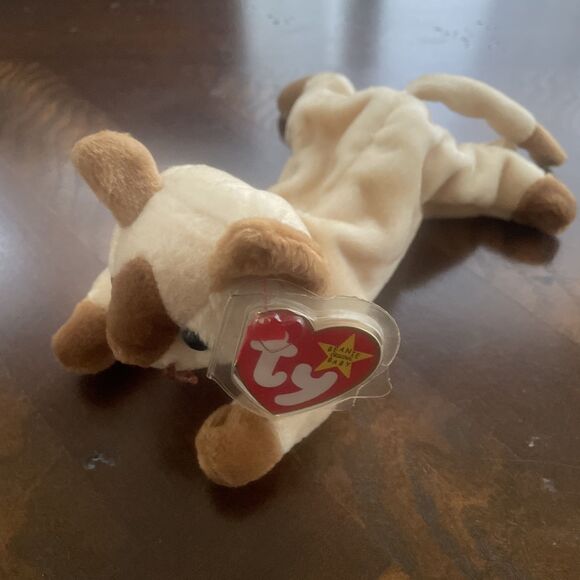 Ty Snip The Siamese Cat 1996 Beanie Baby Mint Tag With Tag Protector - Picture 13 of 13